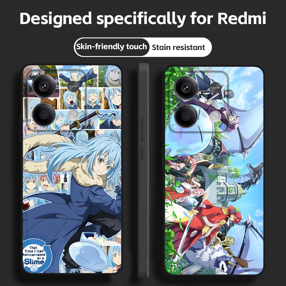 Xiaomi Redmi Note 14 - Balçık Anime Rimuru Tempest telefon kılıfı