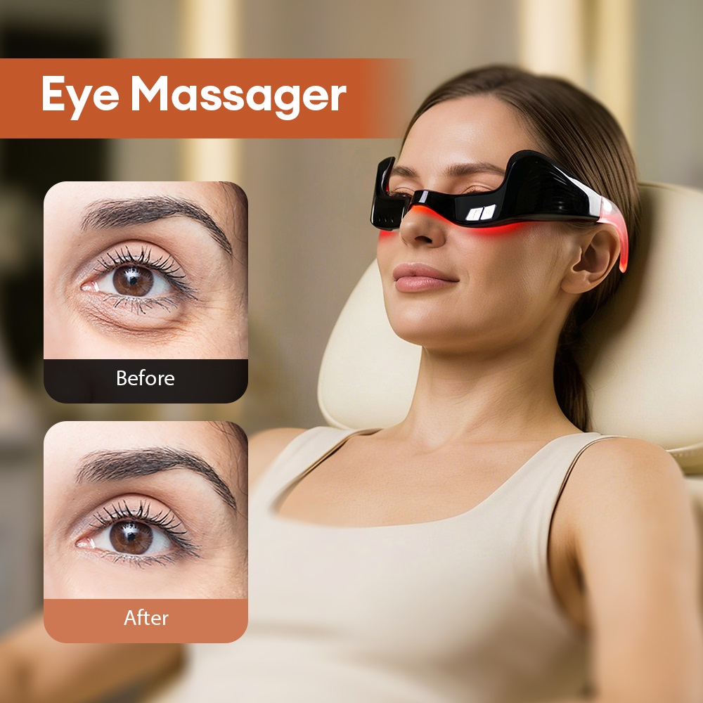 Light Therapy Glasses - Elektrikli Göz Masaj Aleti Kırmızı Işık