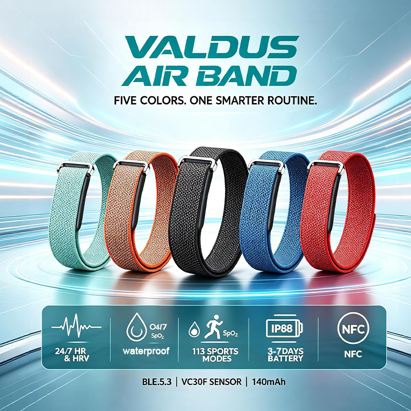 Fall Detection Watch - VALDUS Air Band Akıllı Bileklik Erkek