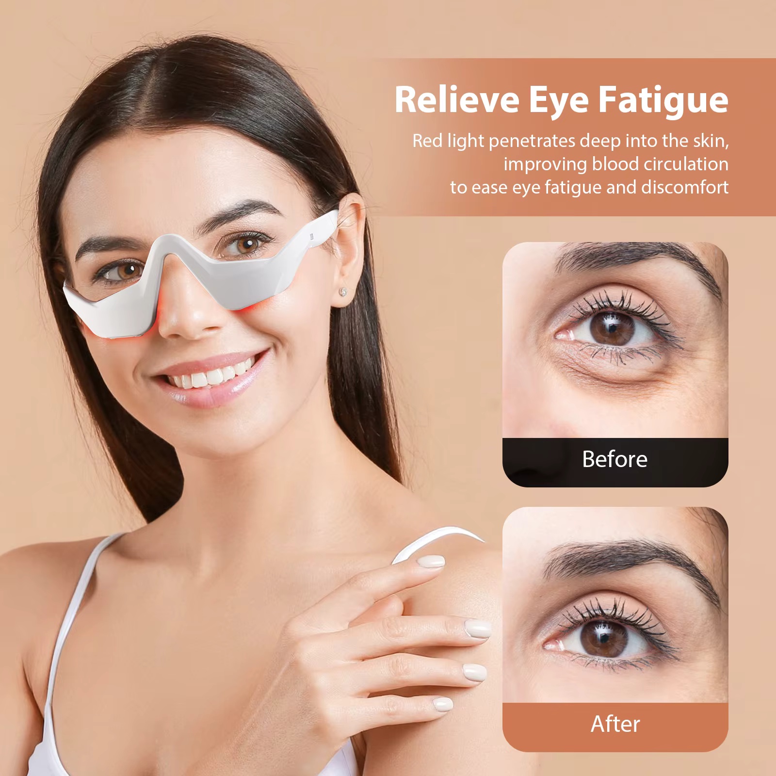 EMS Kırmızı Işık Göz Masaj Göz - Light Therapy Glasses incelemesi ve fiyatı