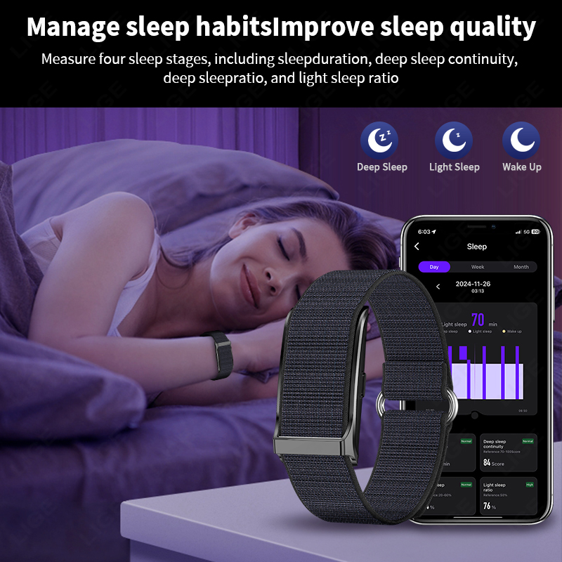 LIGE akıllı saat kalp hızı kan - Fall Detection Watch incelemesi ve fiyatı