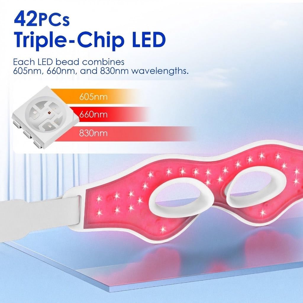 3D Kırmızı Işık EMS Göz Masaj  - Light Therapy Glasses incelemesi ve fiyatı